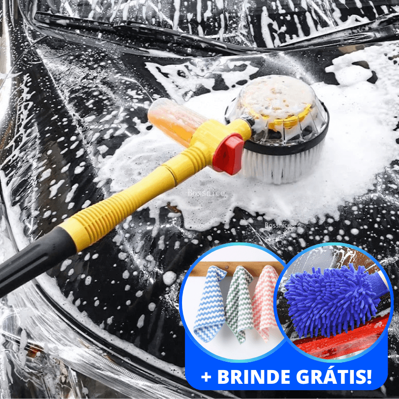 Escova Rotativa Automática para Lavar Carro (+ Brinde)