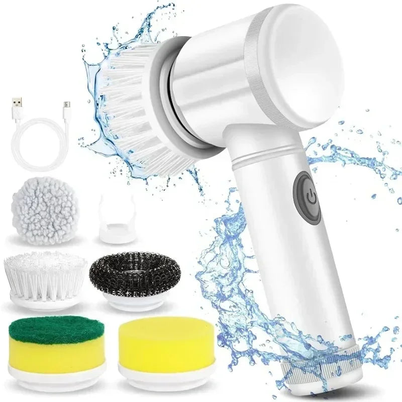 Escova Elétrica 5 em 1 Mop Pratico - Limpeza sem Esforço