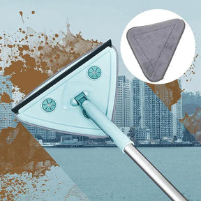 Mop Esfregão Triangular com Rodo Integrado