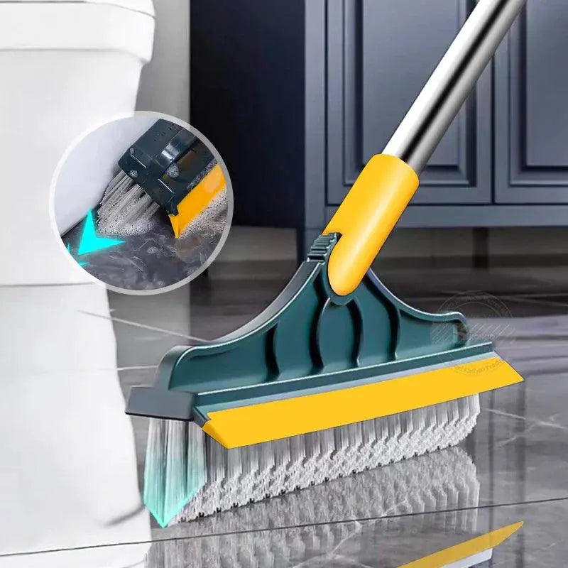 Vassoura 2 em 1 com Rodo de Silicone - Mop Pratico
